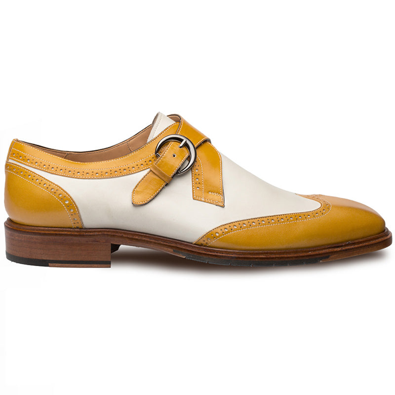 Mezlan Modesto Calfskin Shoes Camel / Bone