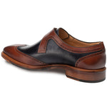 Mezlan Modesto Calfskin Shoes Cognac / Blue