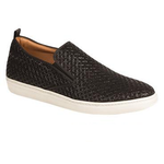 Mezlan Moneo II Embossed Suede Sneakers Black