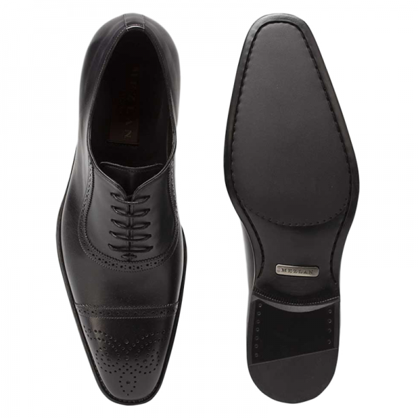 Mezlan Montalvo Calfskin Shoes Black