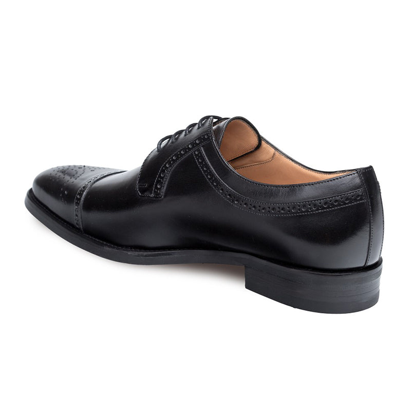 Mezlan Montana Calfskin Bluchers Black