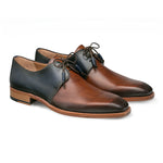 Mezlan Montes Calfskin Shoes Cognac/Blue (9430)