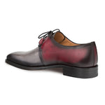 Mezlan Montes Calfskin Shoes Grey/Burgundy