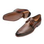 Mezlan Montes Calfskin Shoes Taupe/Cognac (9430)