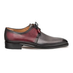 Mezlan Montes Plain Toe Blucher Grey/Burgundy