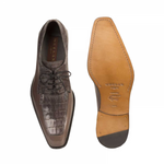 Mezlan Montreal Crocodile Calfskin Shoes Gray
