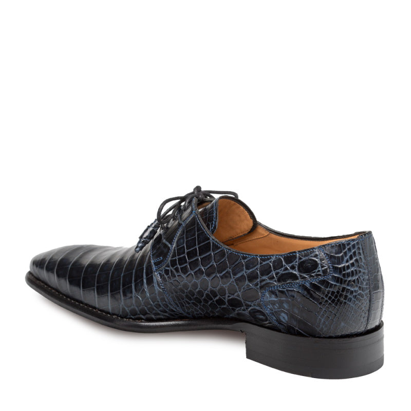 Mezlan Moscow Alligator Blucher Blue