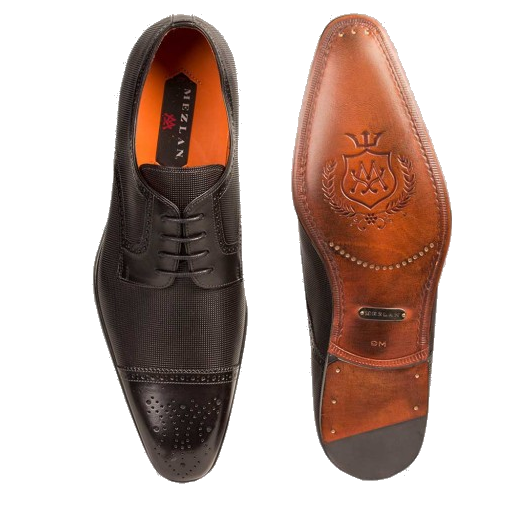 Mezlan Moseley Cap Toe Shoes Black