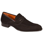 Mezlan Moura Suede Loafers Black