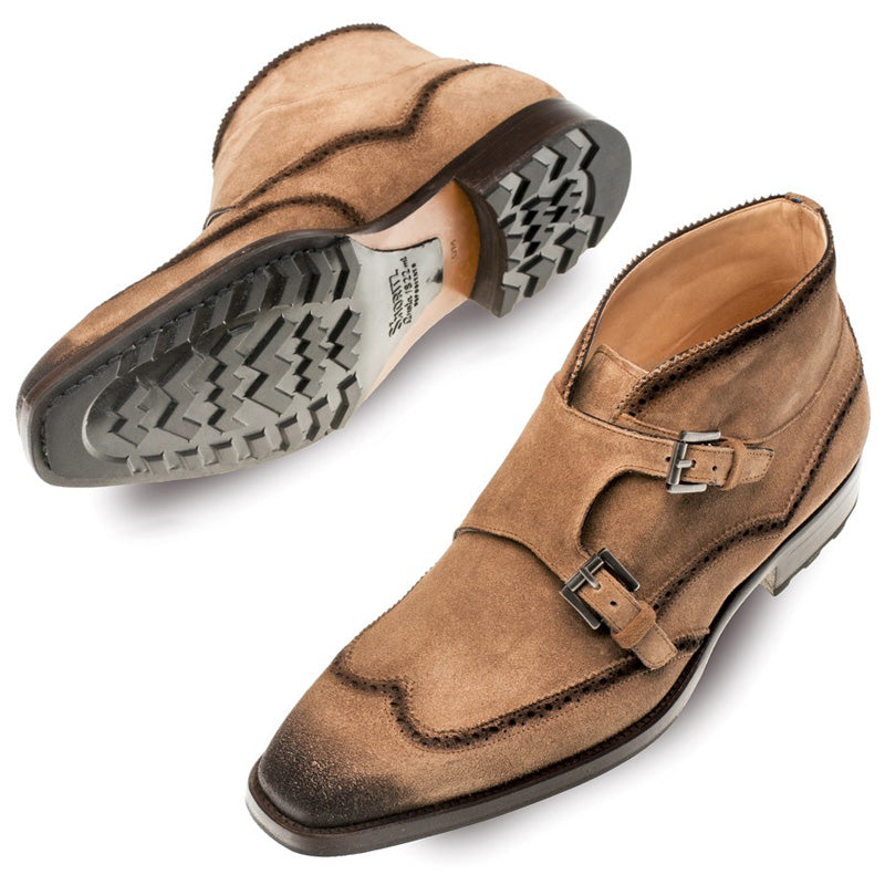 Mezlan Munoz Suede Boot Tan