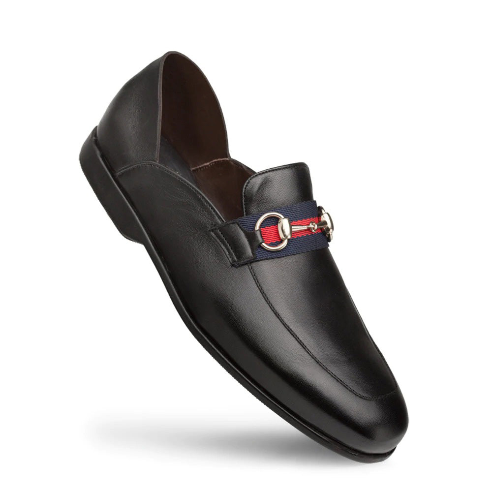 Mezlan Nappa Collapsible Heel Slippers Black (R20252)
