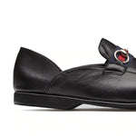 Mezlan Nappa Collapsible Heel Slippers Black (R20252)