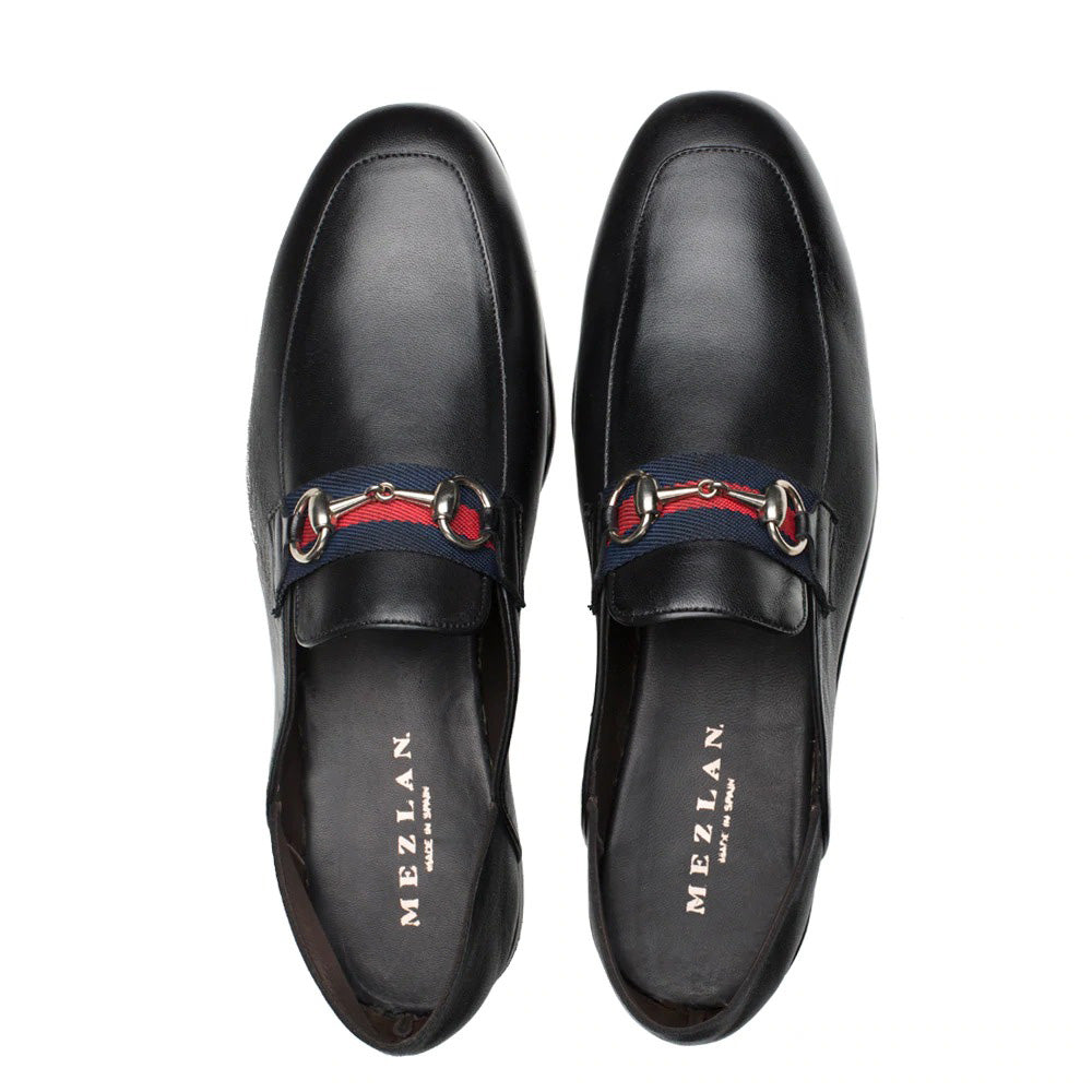 Mezlan Nappa Collapsible Heel Slippers Black (R20252)