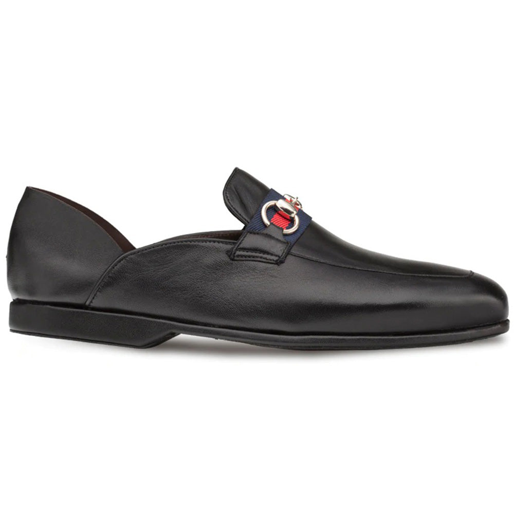 Mezlan Nappa Collapsible Heel Slippers Black