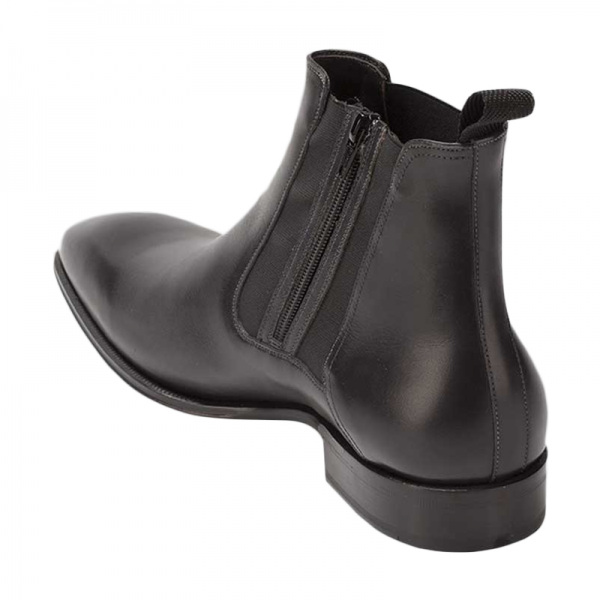 Mezlan Navas Calfskin Demi Boot Black