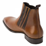 Mezlan Navas Calfskin Demi Boot Honey
