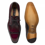 Mezlan Nemesis Calfskin & Alligator Burgundy