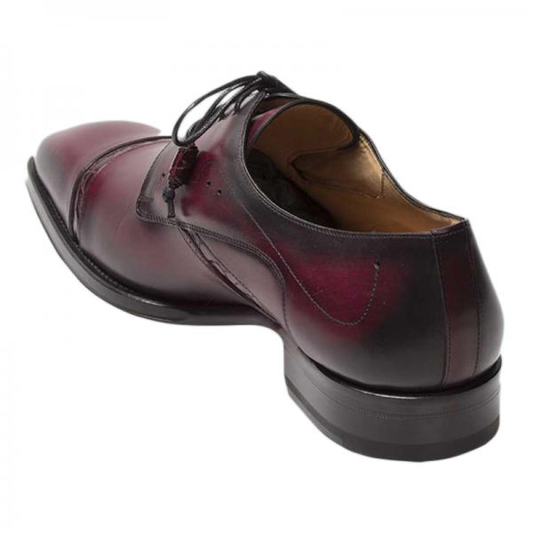 Mezlan Nemesis Calfskin & Alligator Burgundy