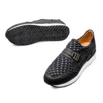 Mezlan Nevis Fabric / Calfskin Sneakers Black