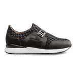 Mezlan Nevis Fabric / Calfskin Sneakers Black