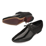 Mezlan Newell Patent Suede Shoes Black