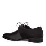 Mezlan Newell Patent Suede Shoes Black