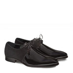 Mezlan Newell Patent Suede Shoes Black