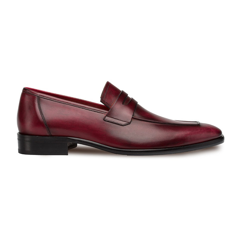 Mezlan Newport Penny Loafer Burgundy