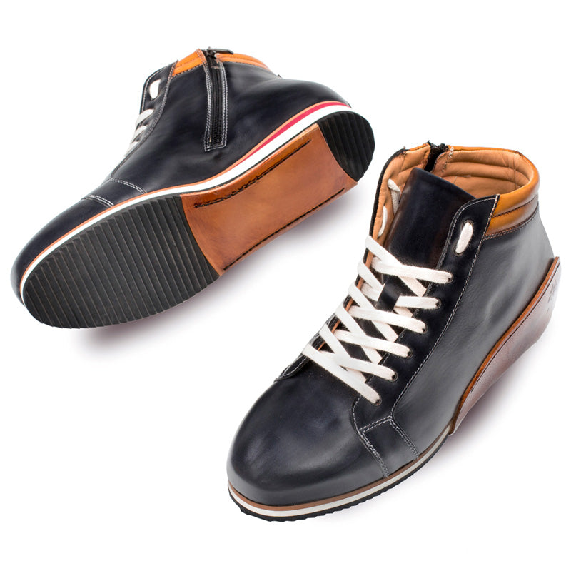 Mezlan Niro Calfskin Sneaker Black Tan