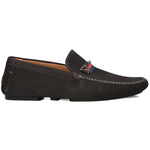 Mezlan Nubuck Ornament Driver Black (R7349)
