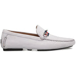 Mezlan Nubuck Ornament Driver Light Grey (R7349)