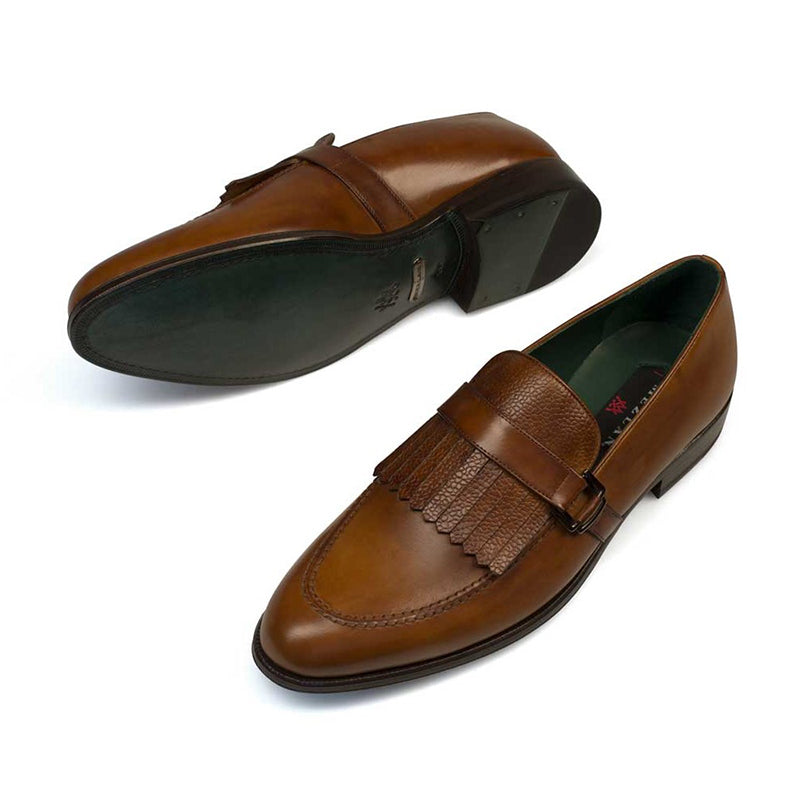 Mezlan Octavio Calfskin Shoes Tan
