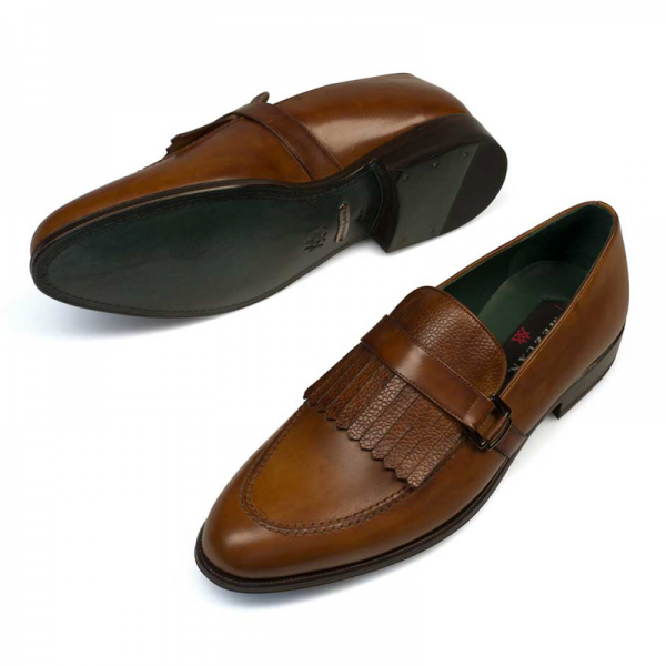 Mezlan Octavio Kiltie Shoes Tan
