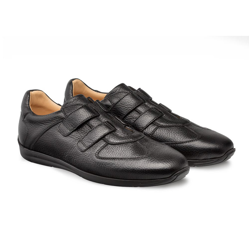 Mezlan Ojai Deerskin Sneakers Black