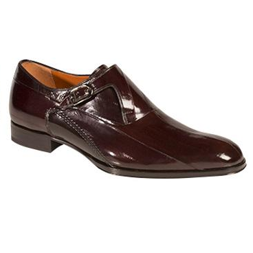 Mezlan Orleans Eel Monk Strap Shoes Brown