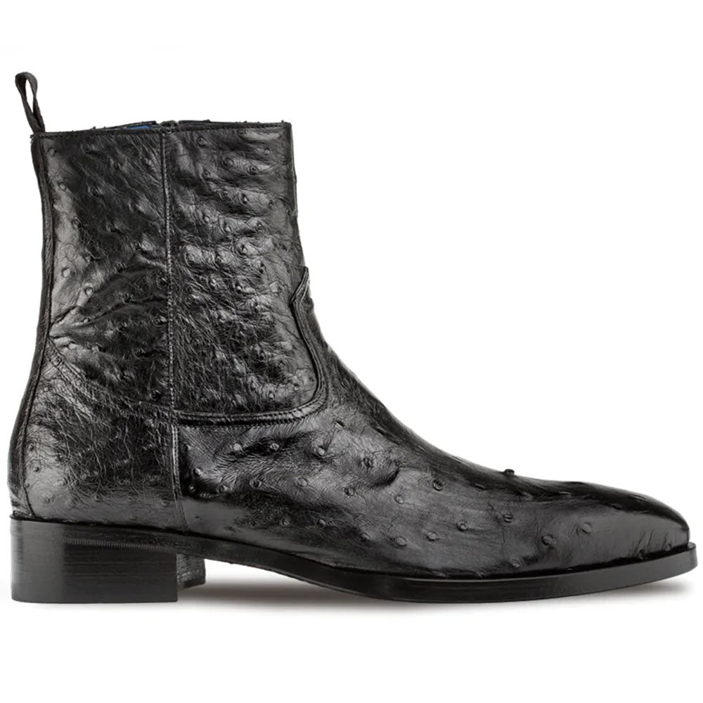 Mezlan Ostrich Boots Black