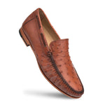 Mezlan Ostrich Dress Moccasin Brandy (RX612)
