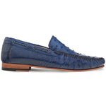 Mezlan Ostrich Dress Moccasin Jeans