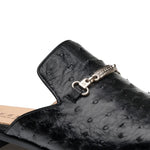 Mezlan Ostrich Slide Black