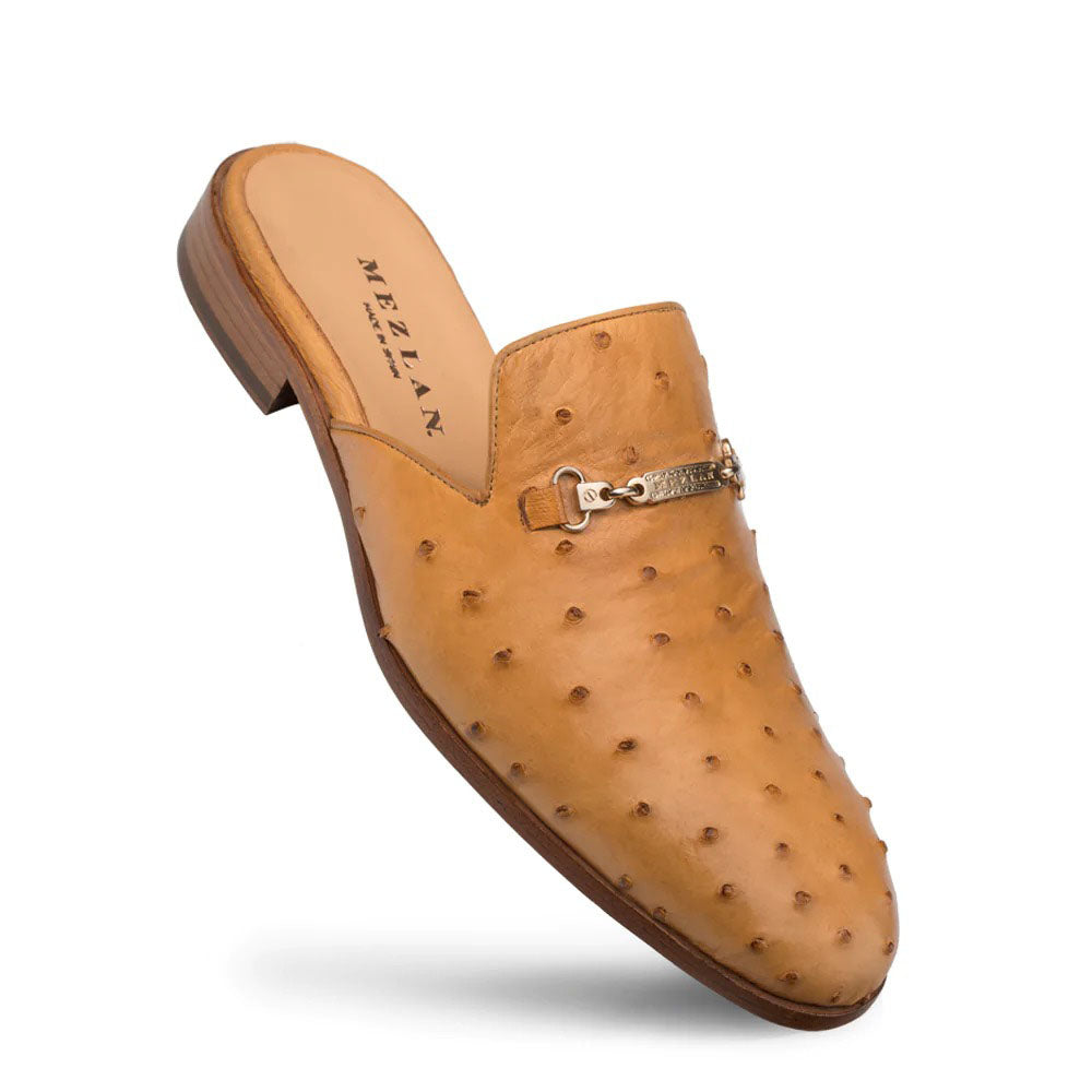 Mezlan Ostrich Slide Camel