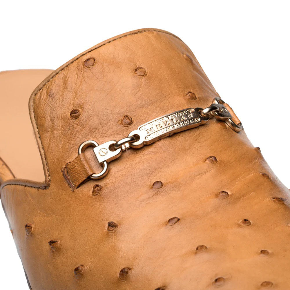 Mezlan Ostrich Slide Camel