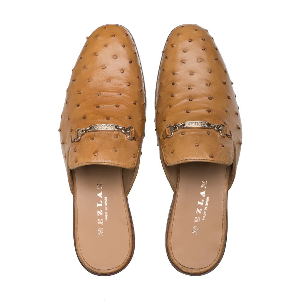 Mezlan Ostrich Slide Camel