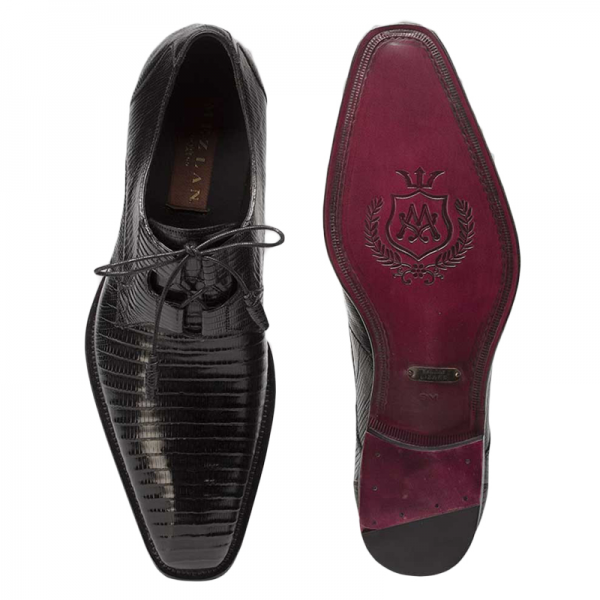 Mezlan Padilla Lizard Shoes Black