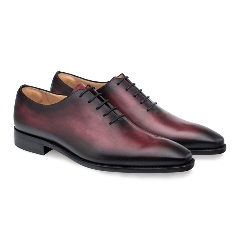 Mezlan Pamplona Whole Cut Shoes Burgundy (9201)