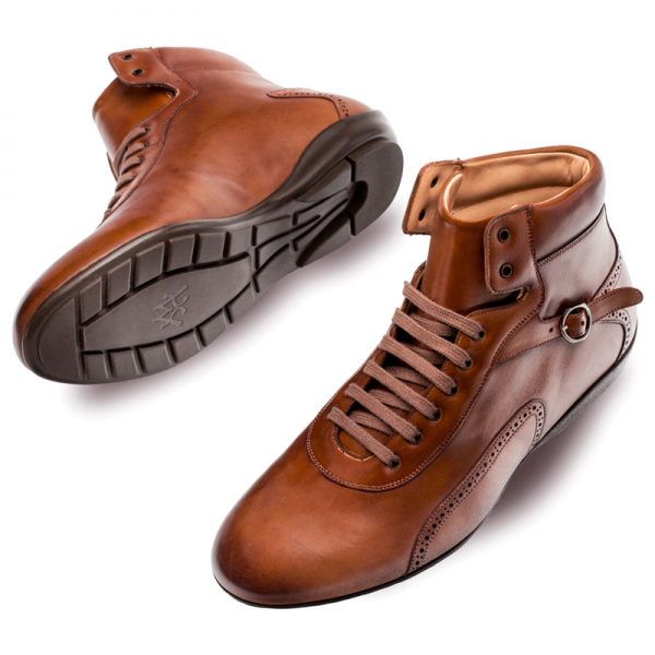 Mezlan Pasquale Calfskin Sport Boots Cognac
