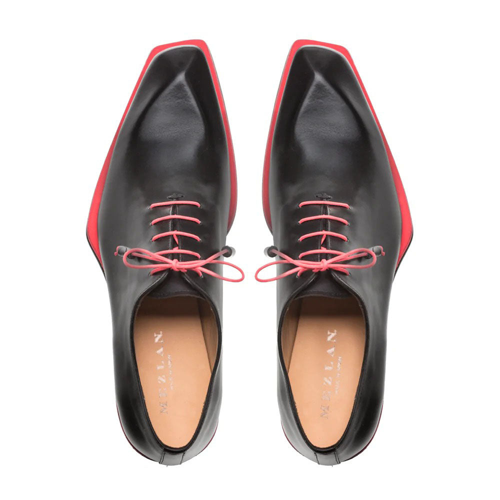 Mezlan Patina Asymmetric Oxfords S108 Black (S108)