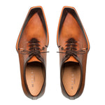 Mezlan Patina Asymmetrical Oxfords S108 Cognac