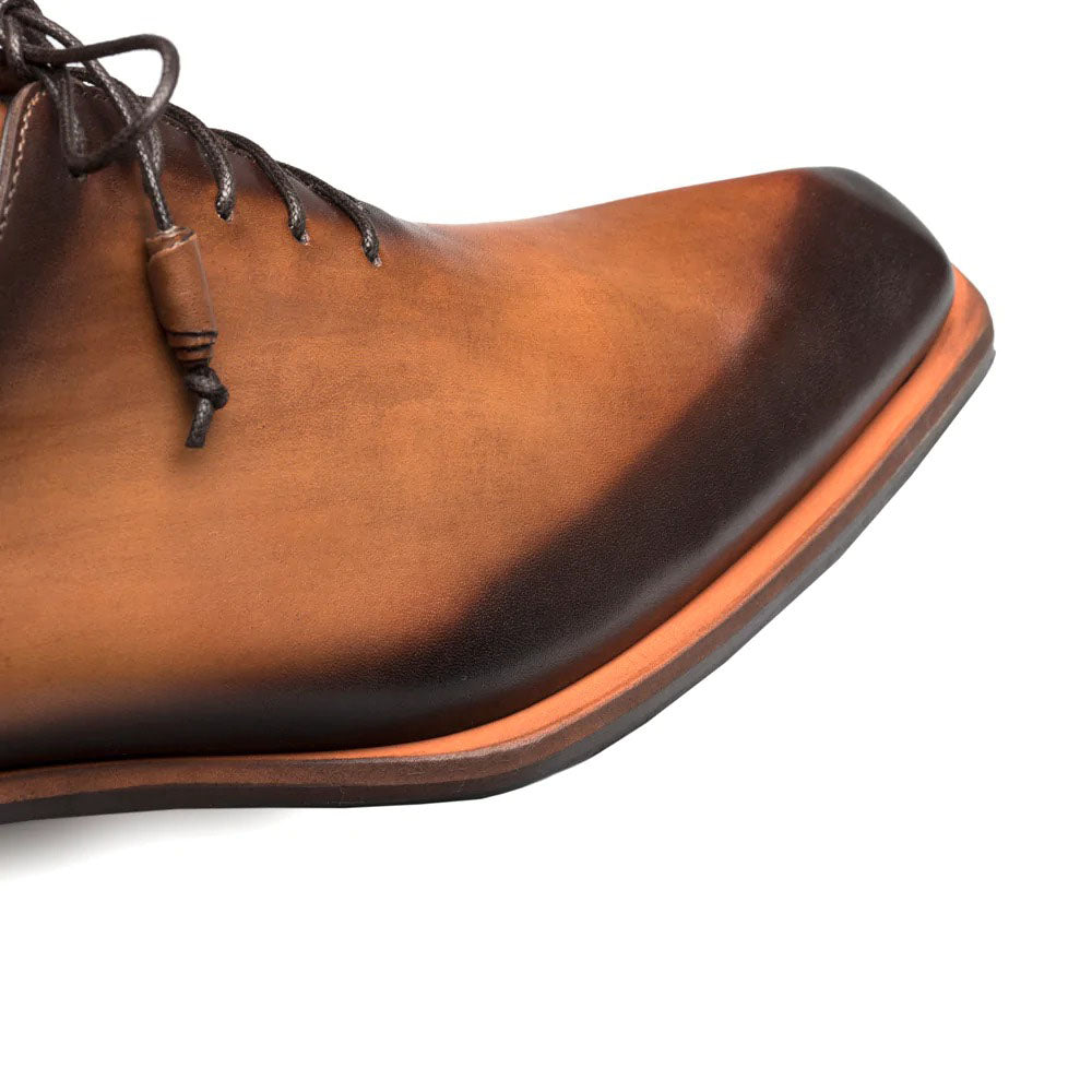 Mezlan Patina Asymmetrical Oxfords S108 Cognac