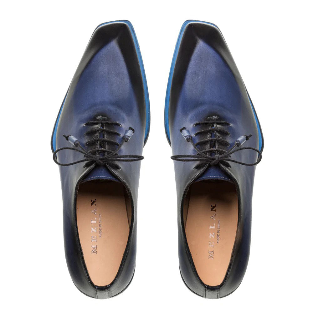 Mezlan Patina Asymmetric Oxfords S108 Navy (S108)