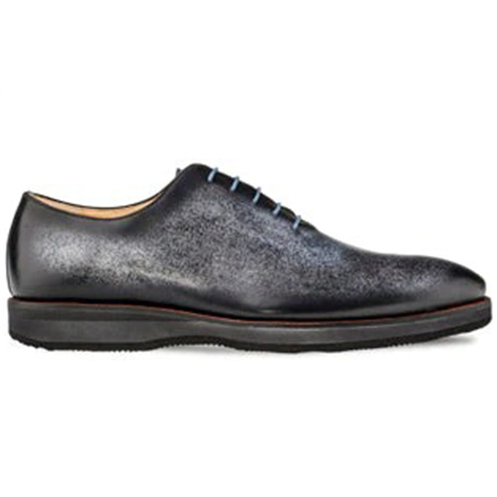 Mezlan Patina Calfskin Oxfords Grey